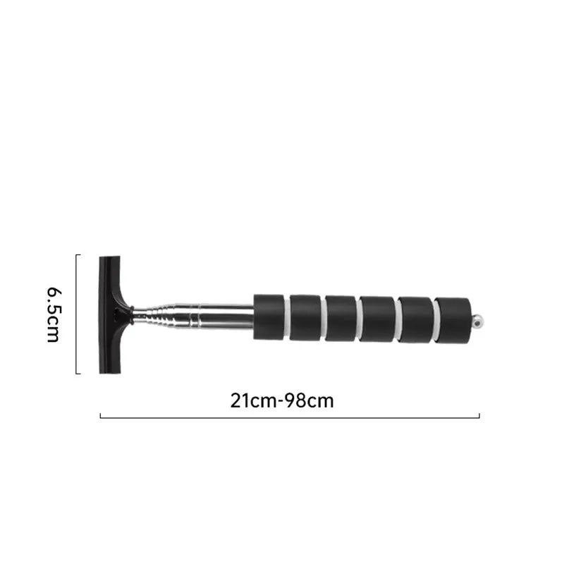 Car Rearview Mirror Wiper – Stainless Steel Telescopic Glass Defogger & Cleaner